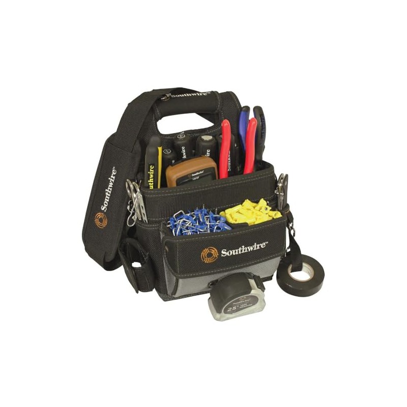Southwire BAGESP Electrician's Shoulder Pouch Tool Carrier
