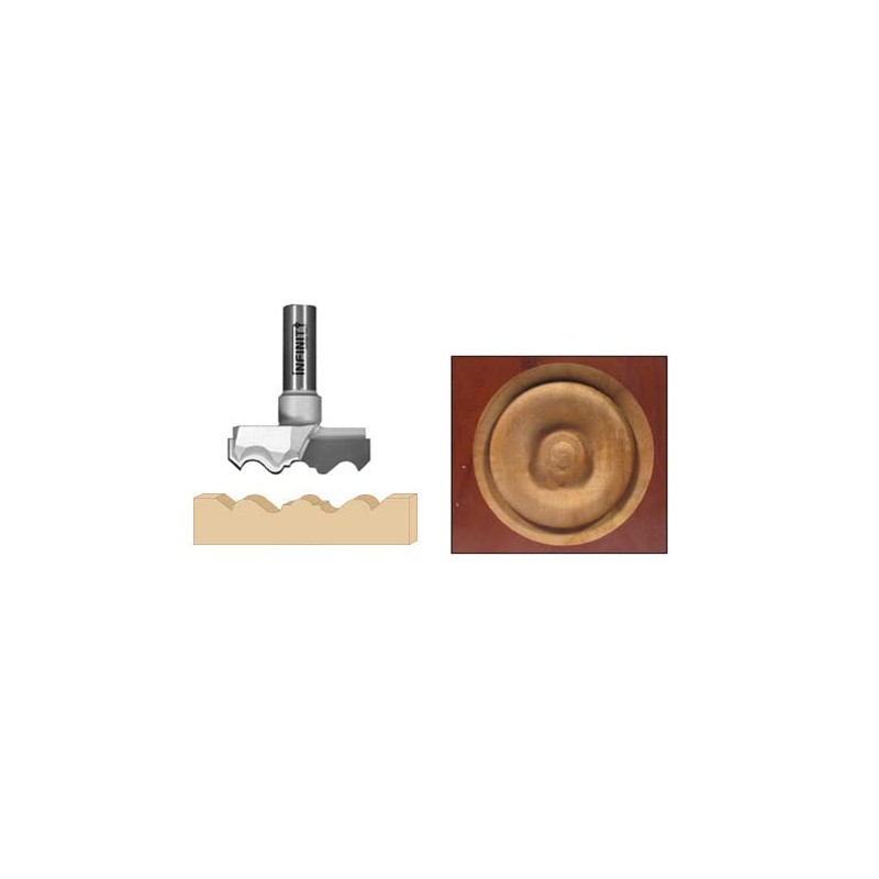 Infinity Cutting Tools 2-3/4" Diameter Rosette Cutters (RCH-101)