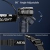 100000 Lumen LED Headlamp, Rechargeable Head Torch, 7 Modes Super
