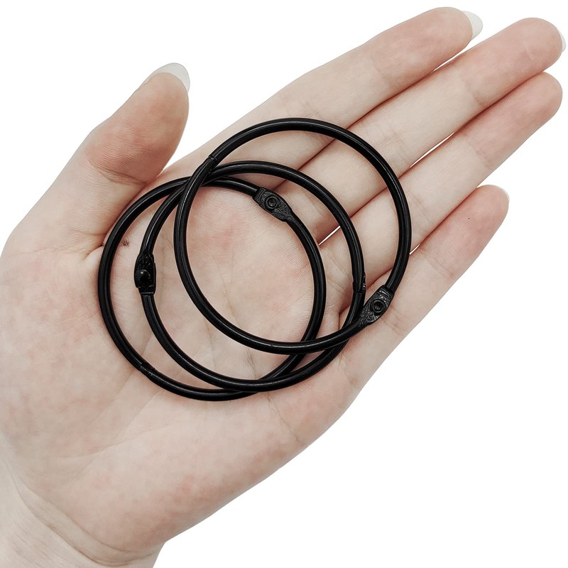 LULARINE Shower Curtain Hooks Rings,24 Pcs Rustproof Metal Shower Hooks