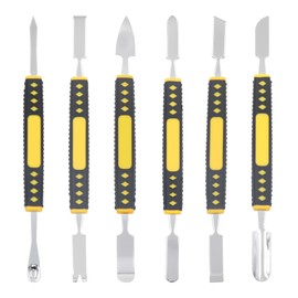 UTALIND Metal Crowbar 6 Piece Set, Mini Multi Home Appliance Disassemble Installation Repair Tool with Double Head and Non-Slip Handle for Mobile Phones Laptops and Electronic Devices