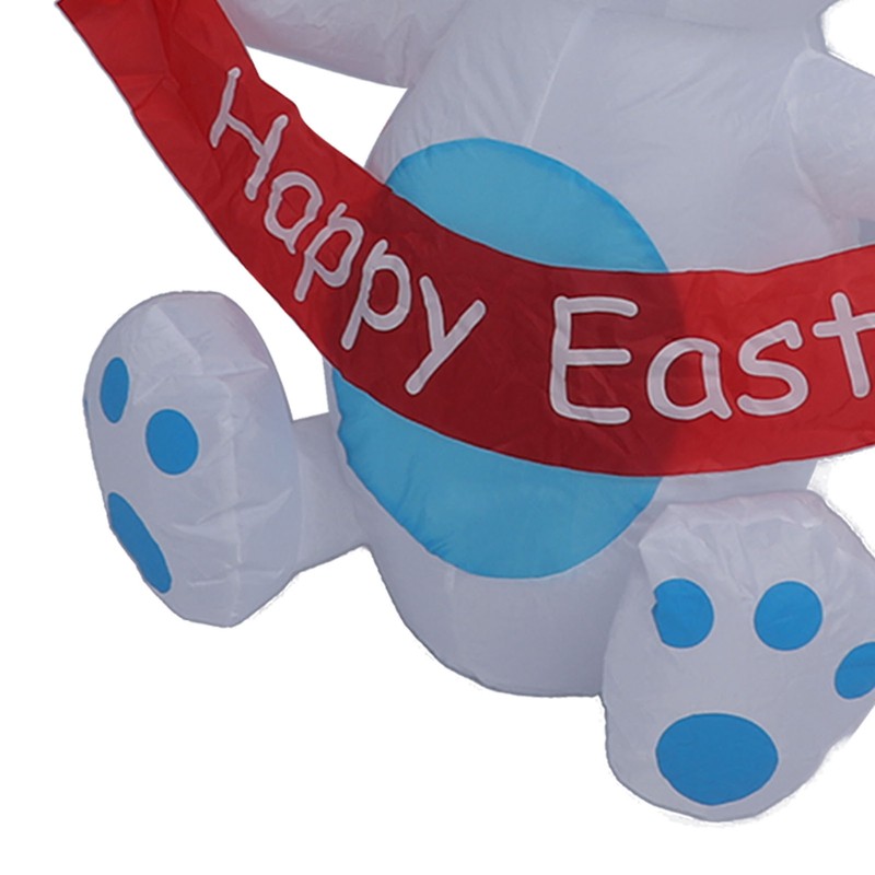 Easter Inflatable Bunny 4FT 210T Polyester IP44 Waterproof Easter Blow