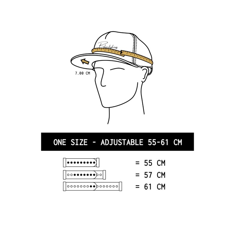 Blackskies® Essentials Snapback Cap | Visor Unisex Premium Baseball Cap