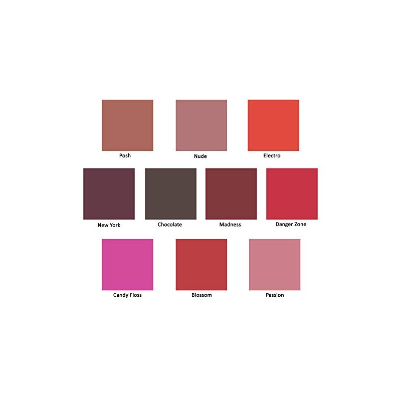 Mellow Long Lasting Matte Lipstick (Passion) - Smudge Proof, Moisturizing,
