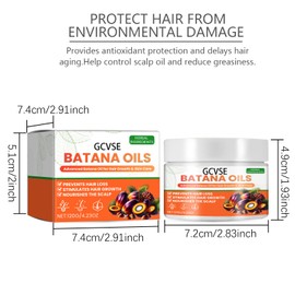 GCVSE Rohes Batana Öl für Haarwachstum, 120g reines organisches Batana-Haaröl, Haarmaske, Kopfhaut- und Haaröl – fördert das Haarwohlbefinden für verbessertes Haar, Haarpflege für Frauen und Männer