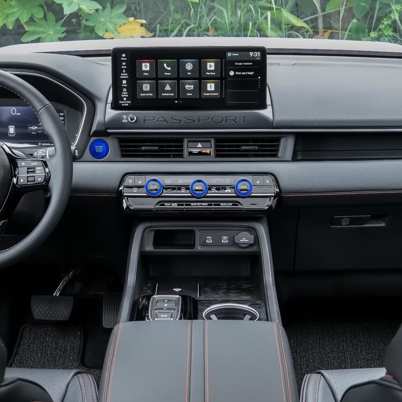 HDUFC for Honda 2026 Passport Interior Accessories, Aluminum Alloy one-Button