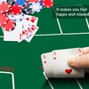 nuveti Poker Mat - 94 x47inch Non-Slip Poker Table Game