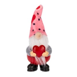 Ganz Be My Gnomie Valentine's Charm Figurine (Pink Hat)