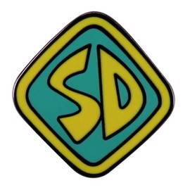 Scooby Cartoon Classic Logo Metal Enamel 1 Inch Tall Pin