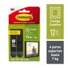 COMMAND 3M Tiras Adhesivas para Colgar Cuadros Grandes Negras 12