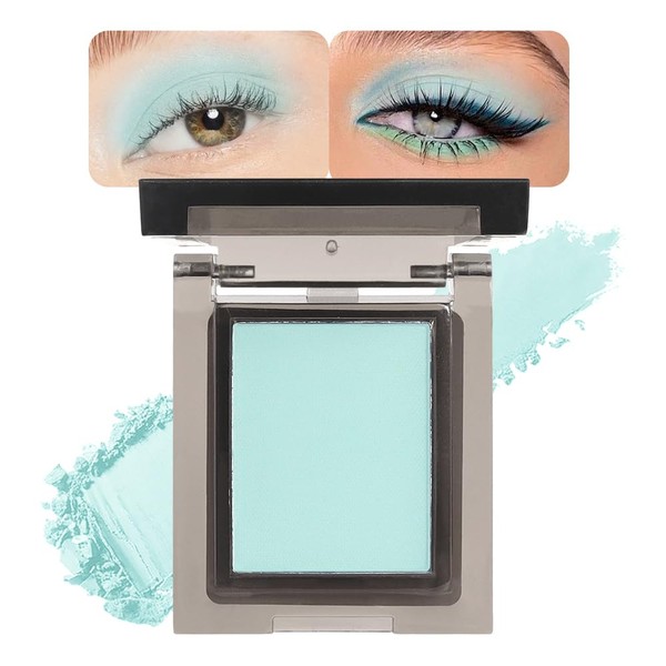 CAKAILA Single Nude Green Matte Eyeshadow,Bright High Pigment Intense Monochrome