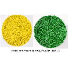 Cupcake Edible Decorating Kit Jimmies/Sprinkles Yellow and Green Jimmies/Sprinkles - 1 LB each