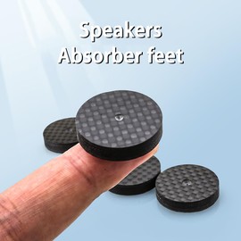 Tertullus 4Pcs Carbon Fiber Speaker Isolation Feet Spike Pads Shoes Feet 40mm×10mm