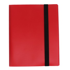 9 Pocket 360 Slots Card Binder Holder 9 Pocket Trading Card Album Folder for Star Album Baseball Football Sports Card T116 Red