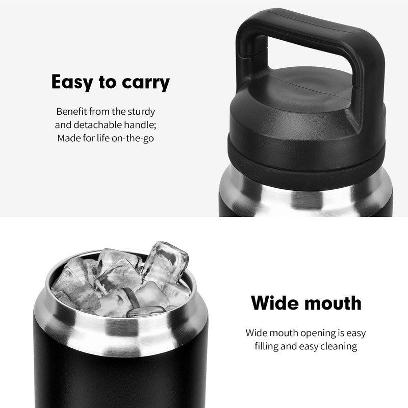 Screw Top Lid Replacement Compatible with Rambler Yeti, Screw Top