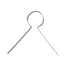 50 Silver Metal Hanging Hooks for 3D Shapes | Christmas