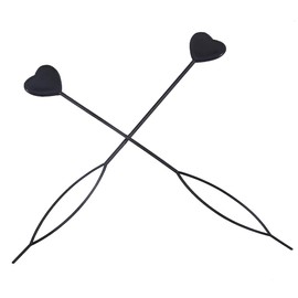 QUUPY 6 x Quick Beader for Charging Beads Automatic Hair Beader Hair Styling Accessories (Black)