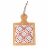 Valladolid 29 x 20 cm Square Ceramic and Bamboo Chopping