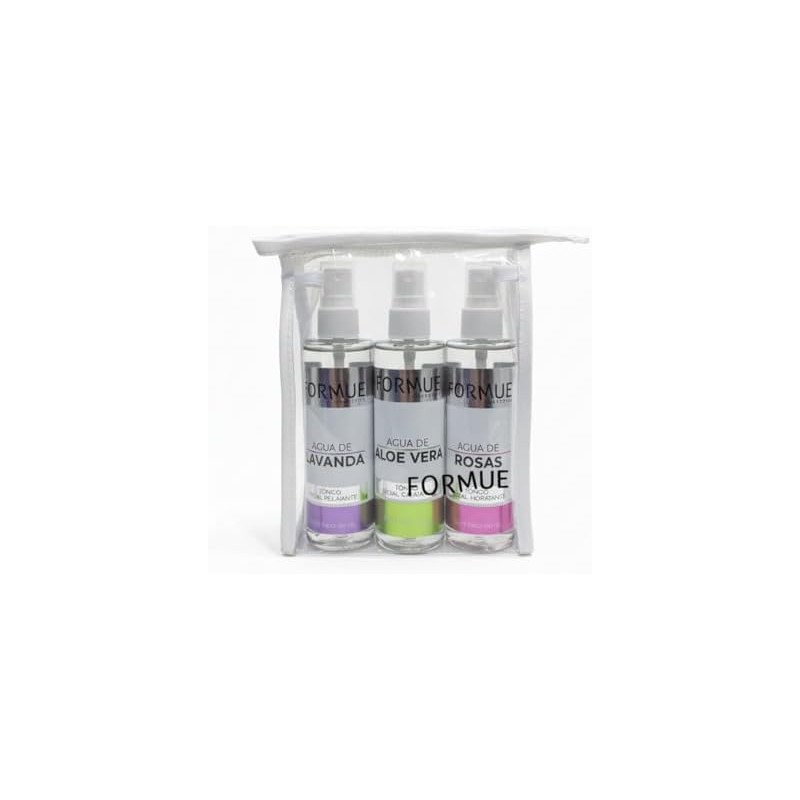 Kit de aguas aloe vera, rosas y lavanda Formue 120