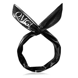 Double Dare Shiny, Trendy Platinum Hairband Hairbands Shiny Trendy Platinum Tie Twist Bow Headband