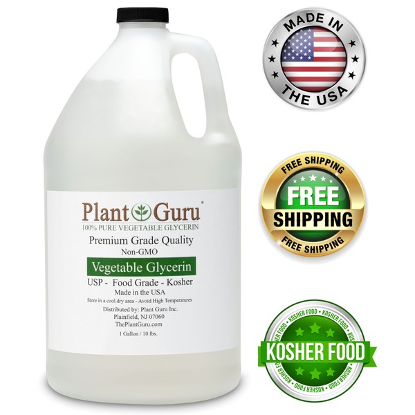 Vegetable Glycerin Bulk 1 Gallons 10.5 lbs. USP 99.9 % Pure Food Grade VG Liquid