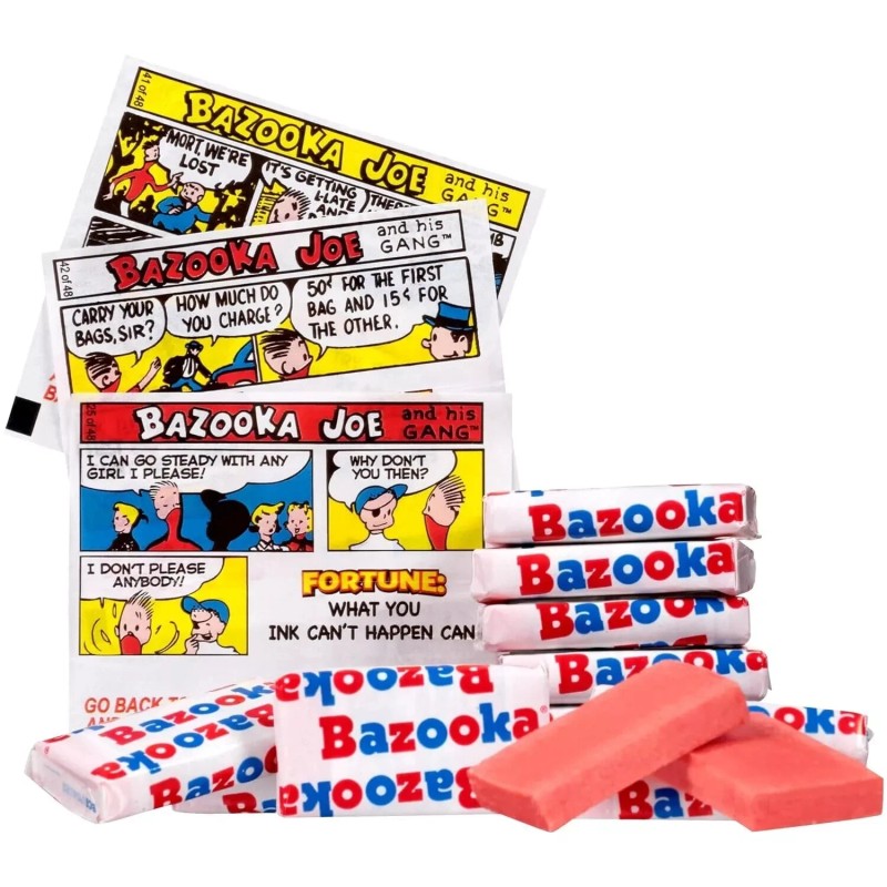 Topps BAZOOKA Bubble Gum, Original Flavor, Bulk & Delicious Gum