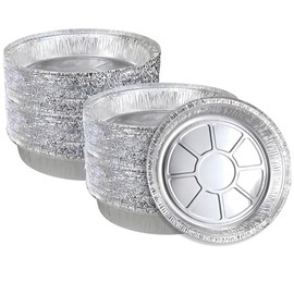 Bluesky JetFoil Premium Aluminum Pans-Perfect for Parties, BBQ, Meal Prep & Beyond, 9", Silver