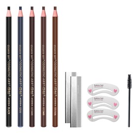 OHREN 5 PCS Eyebrow Tattoo Pen, Pull Cord Peel-off Augenbrauenstift, Waterproof Eyebrows Pencil, Tattoo Makeup And Microblading Supplies, Natürlich Augen Make-Up