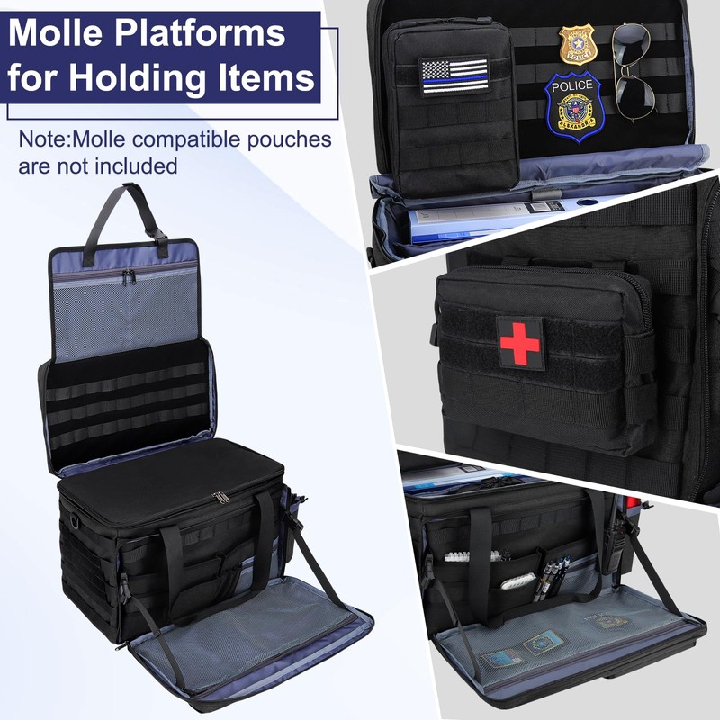 Patrol Bag Law Enforcement Police Gear Bag, Car Front Seat