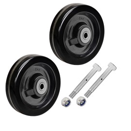 SY America 6"x2" Width 2 Pack Phenolic Wheel w/Rolling Bearing & Steel Bushing 1/2" Axle Diameter Casters Total Capacity 2400 lbs(6 inches Pack of 2)