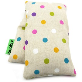 Thermal Pillow with Seeds Filled for Microwaves (50 x 15 cm) Lavender Scented Removable Cover Pillow for Neck Pain, Back, Injuries (Moles)