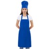 ROLOSI Chef Apron and Hat for Men and Women,Thicken Adjustable