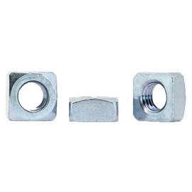 M8 Square Nuts to Fit Metric Bolts & Screws cl.5 Zinc Plated DIN557 (Pack of 20)