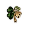Eillwin Green Four-leaf clover Cute Brooch Pin for Love &