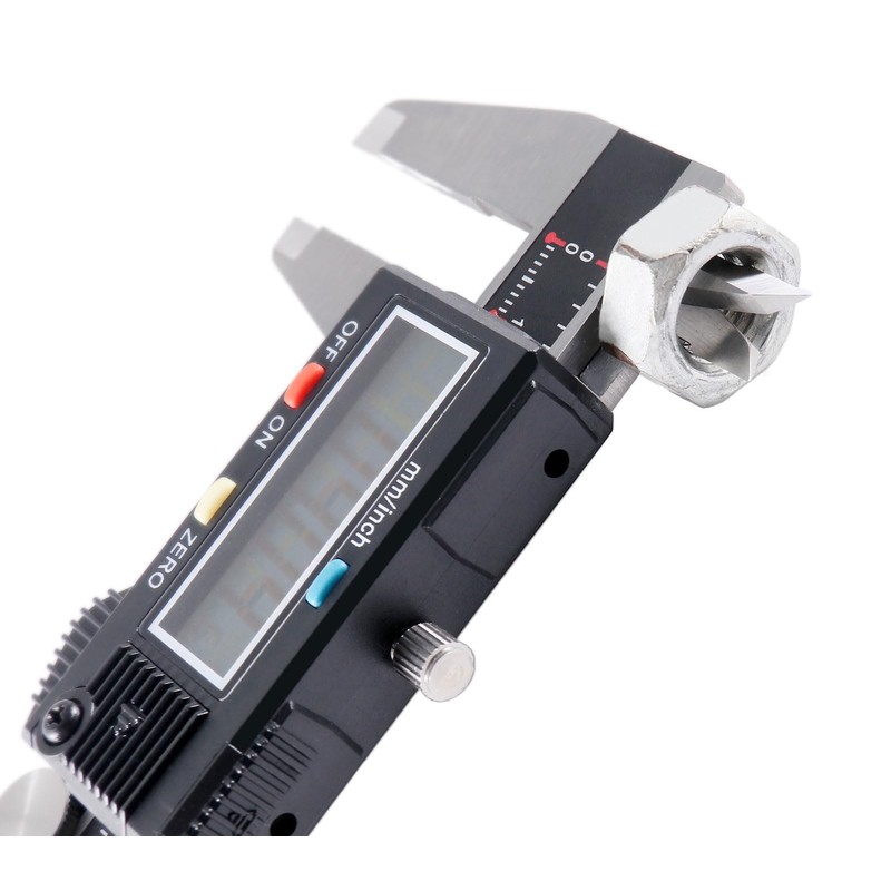Accusize Industrial Tools 0-8'' x 0.0005'' 3-Key Electronic Digital Caliper