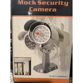 Mock Security Camera Looks Real Activating Red Light Helps Deter Burglars Safety