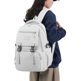 Clufar Backpack Men's Travel Causal School Backpack Teenager 16.3 Inch Laptop School Bag Boys Lightweight School Bag Waterproof Daypack for College School Work, 7208-1-grey