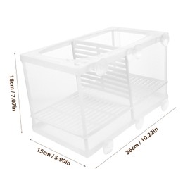 Sosoport Aquarium Fish Breeder Box Mesh Fish Isolation Tank for Breeding Safe Easy to Clean Style