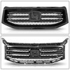 Partsflow Front Bumper Upper Grille Grill Assembly Gloss Black Compatible