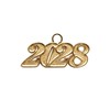 Endea Graduation Tassel Date Charm Gold Year (Gold, 2028)