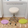 HuaLiSiJi Round Stool Cover Bar Stool Covers Round, Washable Easy