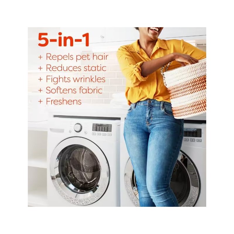 Dryer Sheets Mega Pack, Fresh Scent, Hair & Lint Guard