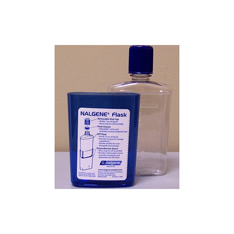 Nalgene Flask, Blue, 12 oz
