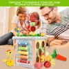 Cubo Actividades Montessori Educativo 7 En 1 Con Laberinto