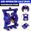 LOYALHEARTDY Air-Operated Double Diaphragm Pump Cast Iron Diaphragm Pump QBK-15L