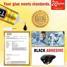 ALECPEA T-7000 15ml (2 PK) Rhinestone Black Glue Multi-purpose For Jewelry Glass Phone