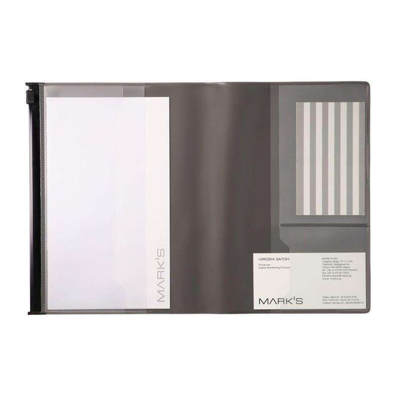 MARK'S 2023/2024 Pocket Calendar B6 Vertical, Storage It, Black