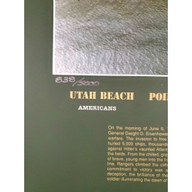 Battle of Normandy France Army D-Day MIlitary Art Poster