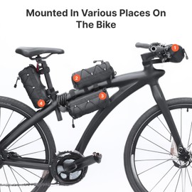 HX Bike Handlebar Bag Bicycle Front Bag Shoulder Bag Storage Pouch Pack Handbag with Shoulder Strap for Road Mountain Bike Cycling Travel