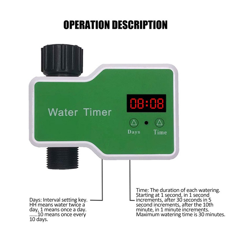 Automatic Flower Waterer Solenoid Valve Timer Garden Irrigation Spraying Outdoor